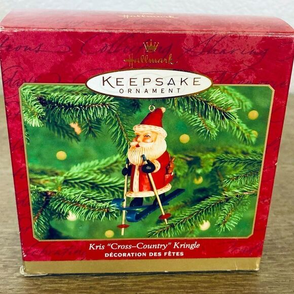 Hallmark Kris Cross-Country Kringle Ski Santa Vintage Christmas Ornament - Picture 1 of 2